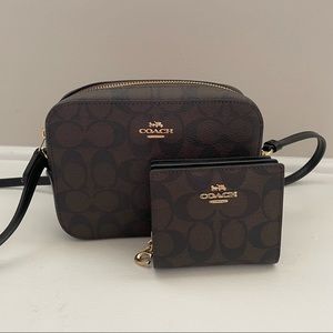 Coach Crossbody Purse & Wallet Bundle